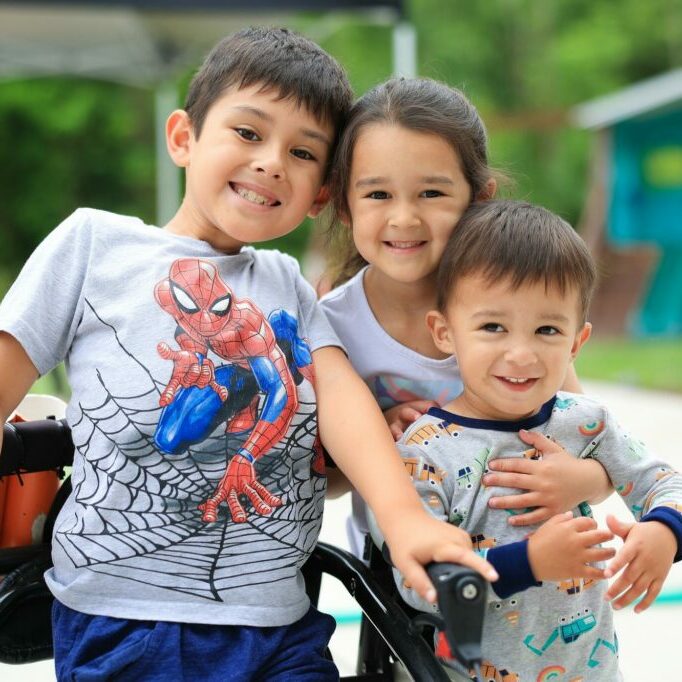 Austin Cruz at him home with his siblings. Austin Cruz at him home with his siblings.